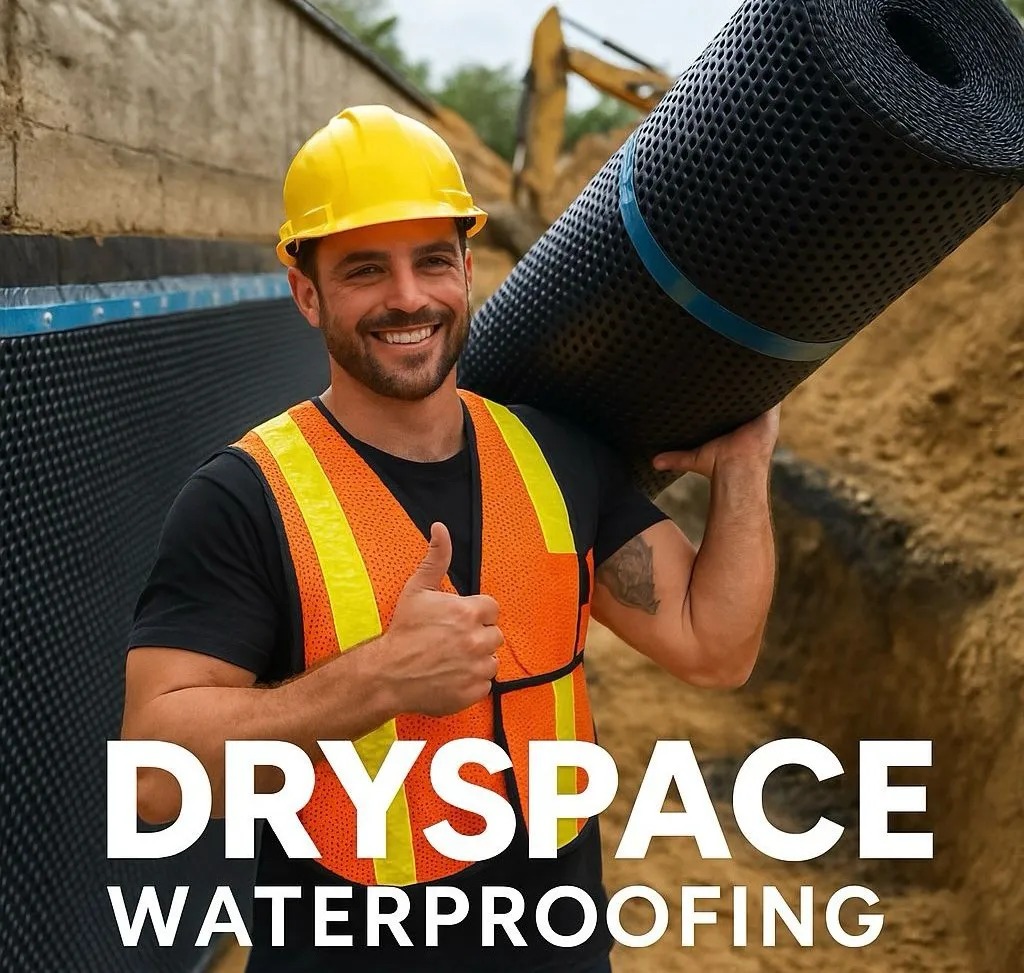 professional waterproofing team at work